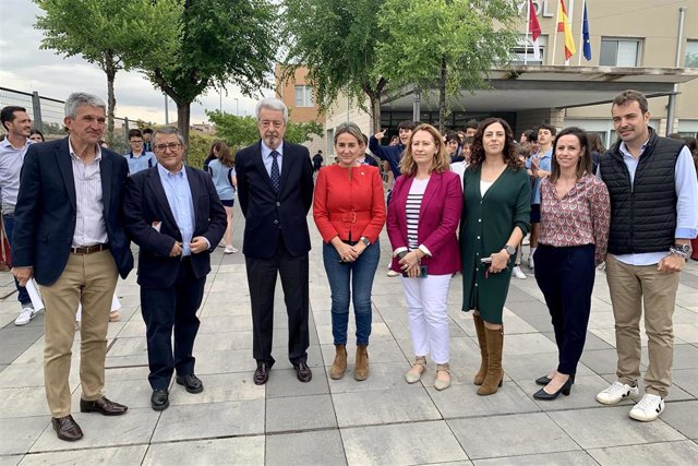 Milagros Tolón visita el Colegio Mayol.