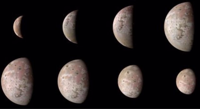 Imágenes de la luna Io del sobrevuelo de Juno del 16 de mayo de 2023