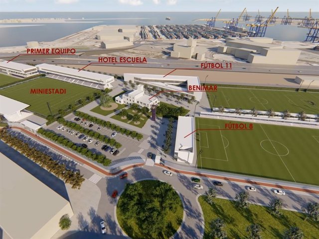 Archivo - Imagen del proyecto de la nueva ciudad deportiva del Levante UD.