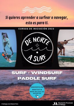 Cartel del programa De Norte a Surf de Diputación