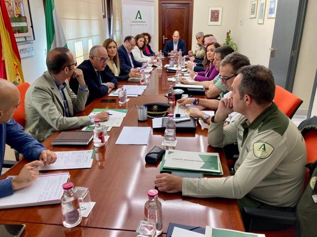 Reunión del Comité Asesor del Plan Infoca en Jaén.