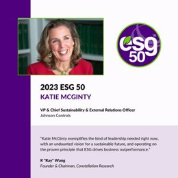 “Katie Mcginty Exemplifies The Kind Of Leadership Needed Right Now, With An Undaunted Vision For A Sustainable Future, And Operating On The Proven Principle That ESG Drives Business Outperformance,” Said R “Ray” Wang, Founder And CEO Of Constellation Rese