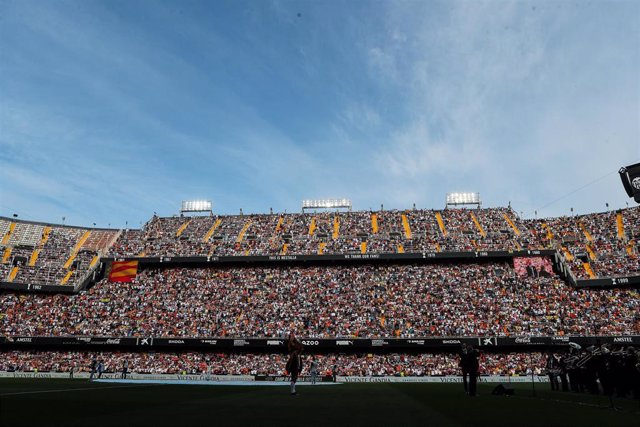 Imagen general del Estadio de Mestalla