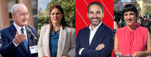 Candidatos a la Alcaldía de Málaga en las elecciones del 28M