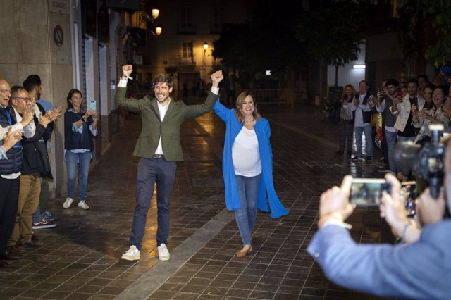 Mª José Catalá llega a la sede del PPCV tras ganar las elecciones en València
