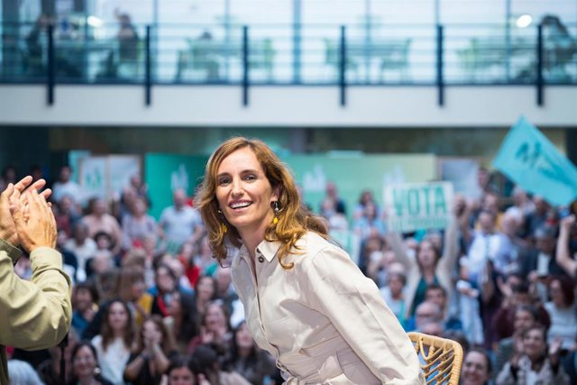 La candidata a la Alcaldía de Madrid, Rita Maestre; la candidata a la Presidencia de la Comunidad de Madrid, Mónica García, y el líder de Más País, Iñigo Errejón