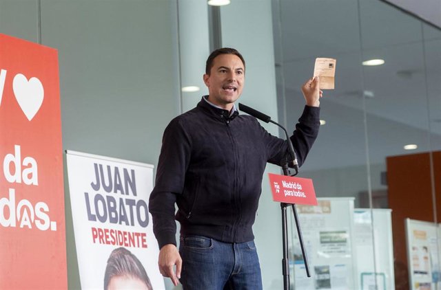 El candidato del PSOE a la Presidencia a la Comunidad de Madrid, Juan Lobato.