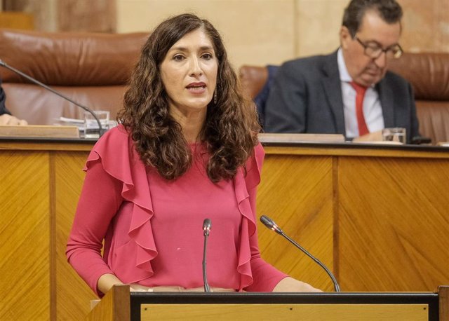 Archivo - La diputada del PP Silvia Heredia, una de las afectadas por la incompatibilidad que abandonará el Parlamento para ser alcaldesa de Écija (Sevilla).  