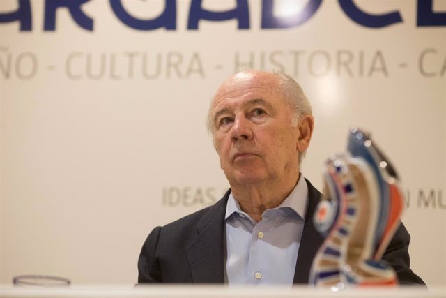 Archivo - El exministro de Economía Rodrigo Rato en una conferencia organizada por el Foto Sargadelos, a 27 de enero de 2023 en Ribadeo, Lugo.