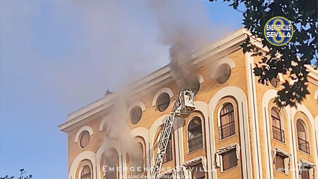 Incendio en el hotel Ayre
