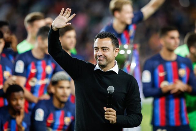 L'entrenador del FC Barcelona, Xavi Hernández