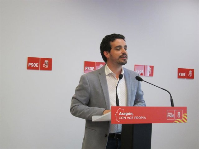 El secretario de Organización del PSOE Aragón, Darío Villagrasa.