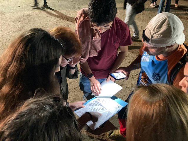 Voluntaris en el recompte de persones sense llar a Badalona