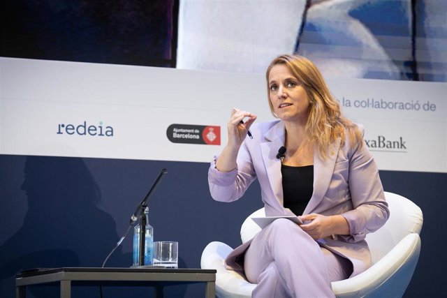 La consellera de Economía y Hacienda de la Generalitat, Natàlia Mas, en la 38 Reunió Cercle d'Economia.