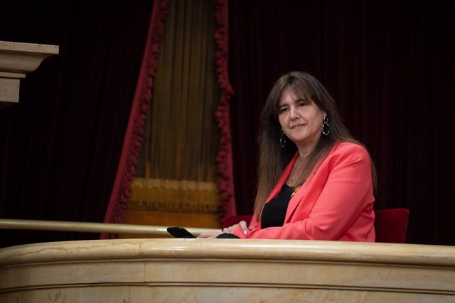 Archivo - La presidenta de Junts i expresidenta del Parlament, Laura Borràs