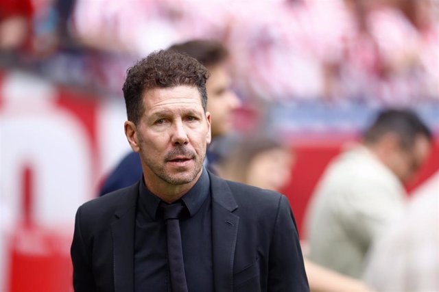 Diego Pablo Simeone, entrenador del Atlético de Madrid.