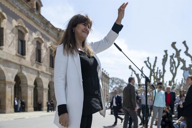 Archivo - La presidenta de Junts, Laura Borràs
