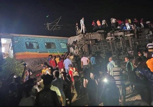 Accidente de tren en Balasore, Odisha, India