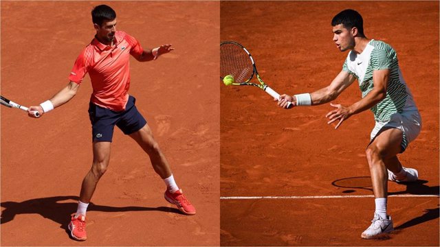 Novak Djokovic y Carlos Alcaraz