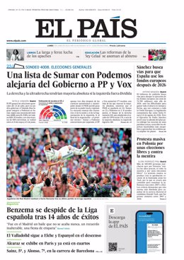 Portada de El País 5 de junio de 2023