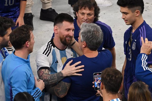 Archivo - Leo Messi y Jorge Messi