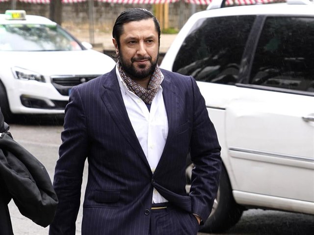 Rafael Amargo a su llegada a la Audiencia Provincial este miércoles