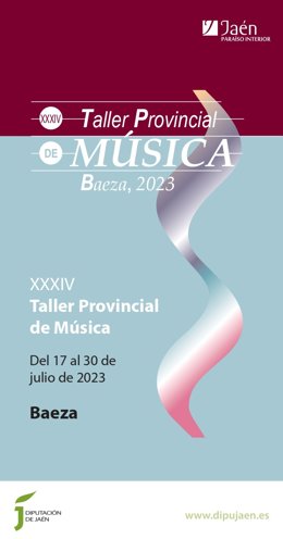 Cartel del XXXIV Taller Provincial de Música.