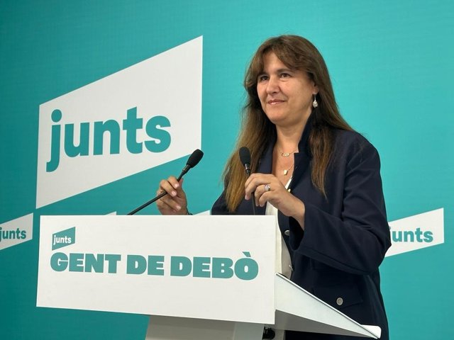 La presidenta de Junts, Laura Borràs