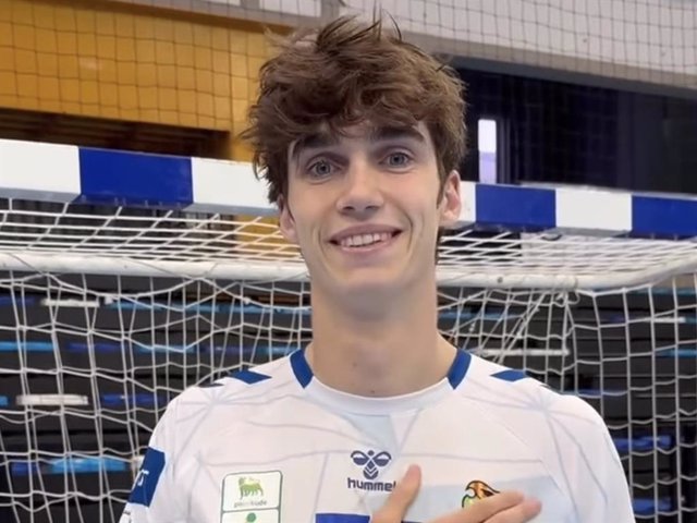 Pablo Urdangarín, presentado oficicialmente como jugador del Granollers de Balonmano