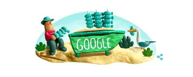 Doodle en homenaje al espeto malagueño