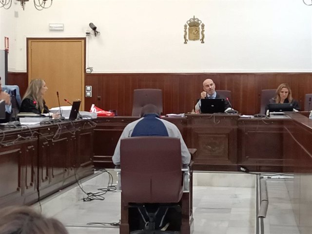 Imagen del acusado en el juicio.