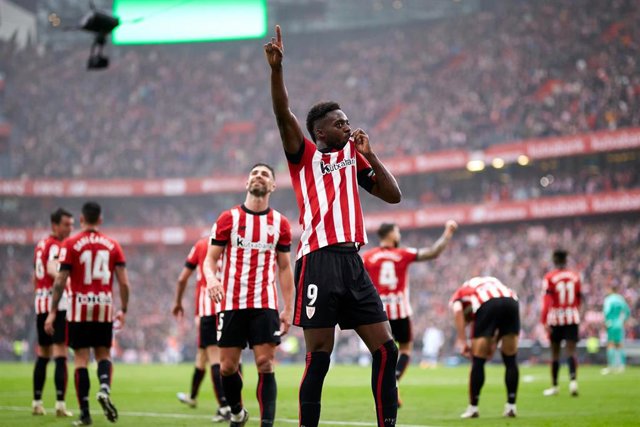 Archivo - Iñaki Williams celebra un gol del Athletic Club durante un partido de esta temporada en LaLiga