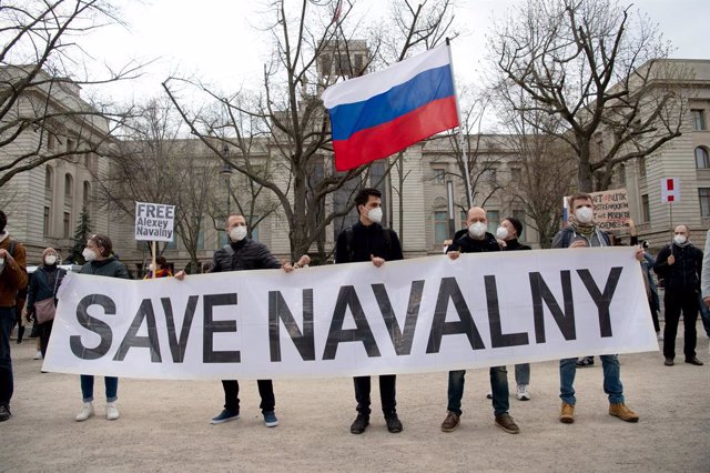 Archivo - Imatge d'una protesta a favor d'Aleksei Navalni a Alemanya