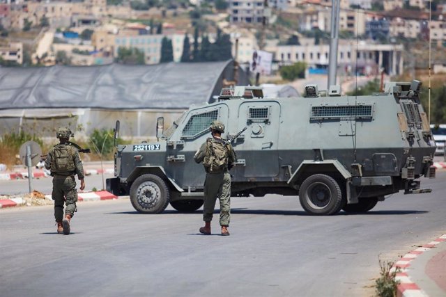 Soldados del Ejército de Israel en Yenín, Cisjordania