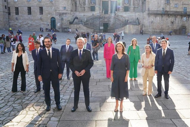 Rueda preside el acto de toma de posesión de los titulares de las Consellerías de la Xunta