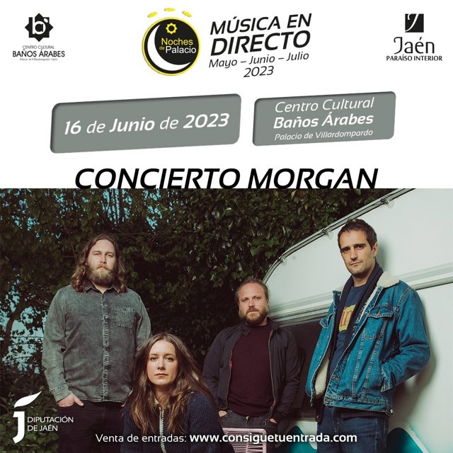 Cartel del concierto de Morgan.