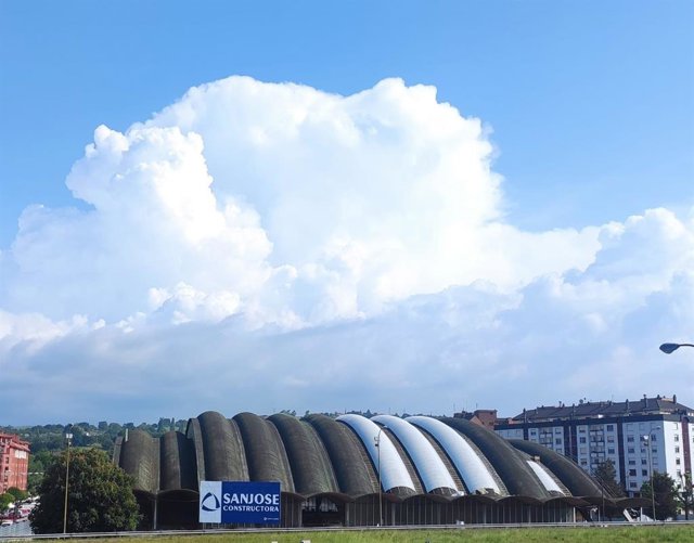 Obras en el Palacio de los Deportes de Oviedo