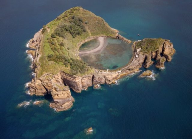 Islote de Vila Franca en las Islas Azores