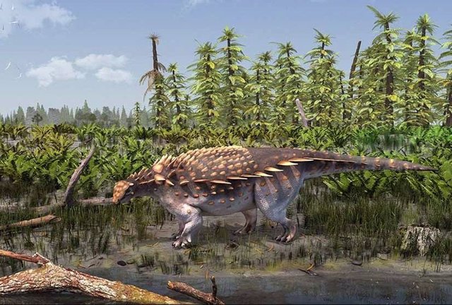 El nuevo dinosaurio Vectipelta barretti habría vivido en lo que ahora es la Isla de Wight cuando estaba cubierta de bosques de coníferas y llanuras aluviales.