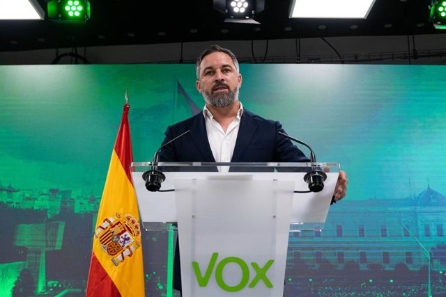 El líder de Vox, Santiago Abascal
