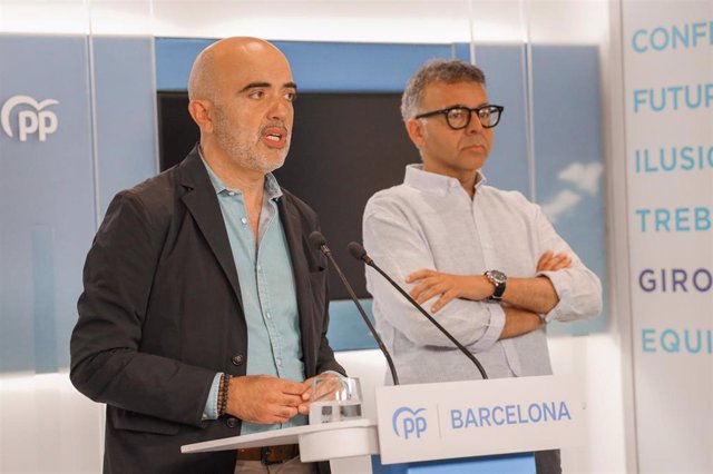 El candidato del PP a la alcaldía de Barcelona, Daniel Sirera
