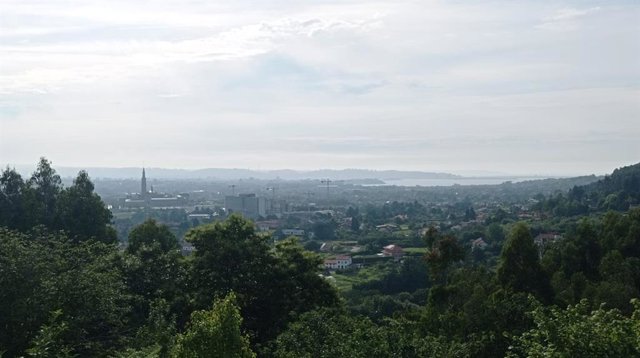 Vistas de Gijón desde el Infanzón.