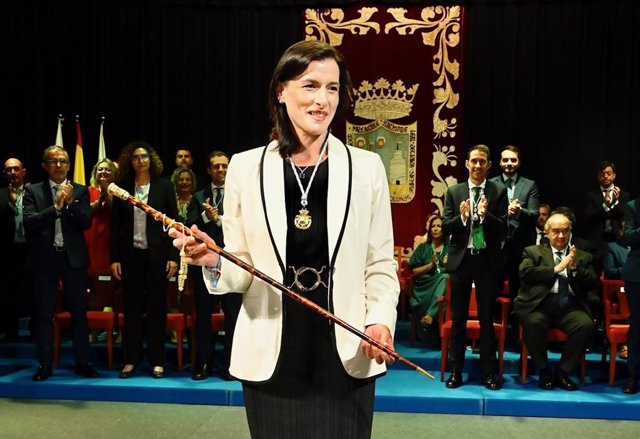La alcaldesa de Santander, Gema Igual, en el acto de toma de posesión