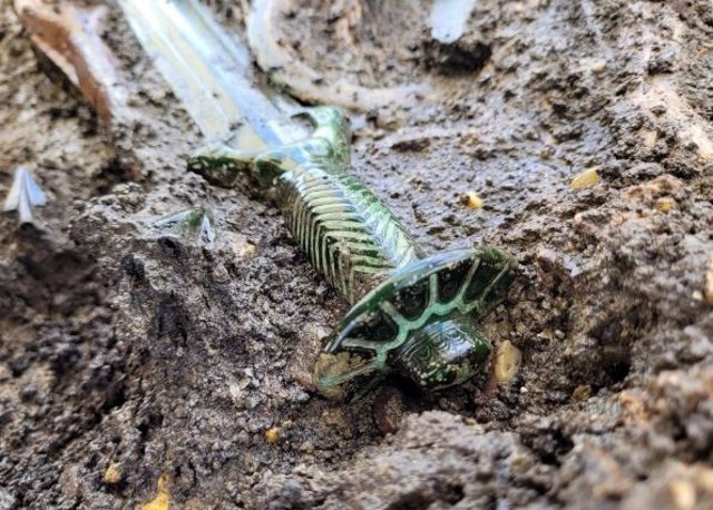 Imagen de la espada de bronce de 3.000 años recién descubierta en Alemania