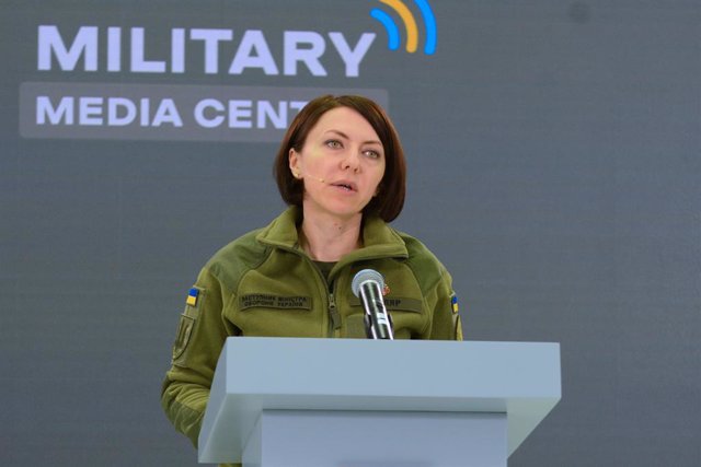 Archivo - La viceministra de Defensa d'Ucraïna, Hanna Maliar
