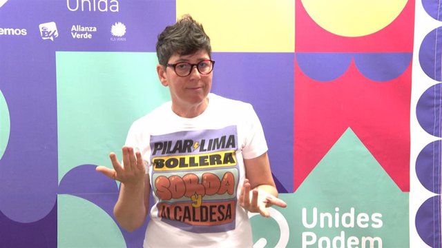 Archivo - Pilar Lima (Unides Podem-EU) asegura que están haciendo historia en esta campaña "derribando barreras"