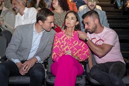 La portavoz socialista en el Ayuntamiento de Madrid, Reyes Maroto y el diputado en la Asamblea de Madrid, Santiago Rivero, durante el photocall de la presentación de la programación oficial de MADO 2023 (Madrid Orgullo)