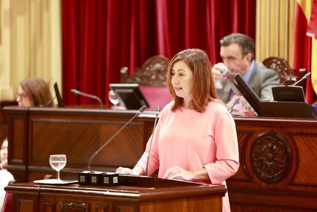 Archivo - Francina Armengol en una imagen de archivo en el debate del estado de la comunidad