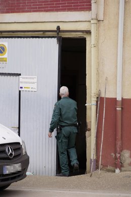 El procesado, O. P. R durante la primera jornada del juicio por el 'Caso Entrena'