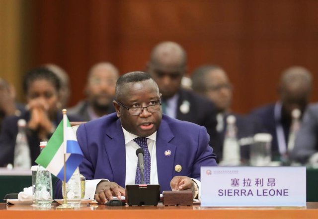 Archivo - El presidente de Sierra Leona, Julius Maada Bio.